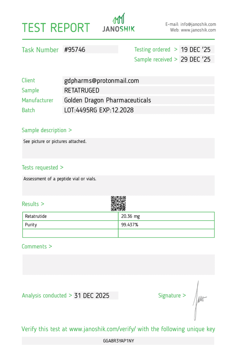 Retatrutide 20mg - Golden Dragon